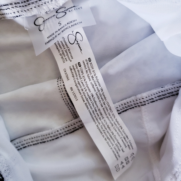 Jessica Simpson NWOT Black Animal Print Tummy-Control 7'' Bike Shorts - S - Picture 8 of 12